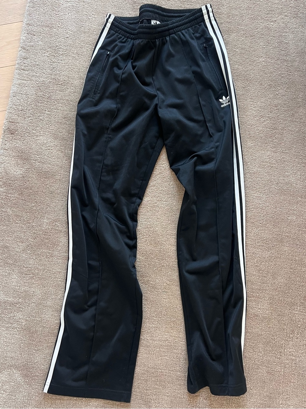 Adidas black firebird track pants